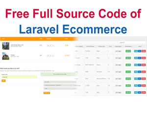 Laravel Ecommerce Full Source Code Project
