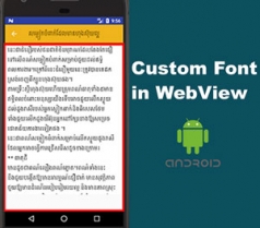 Android WebView Custom Fonts