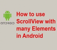 How to use ScrollView with many Elements in Android
