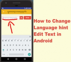 Android customize Font of hint Edit Text